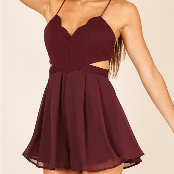 Showpo Wine Romper Playsuit - Picture 2 of 5
